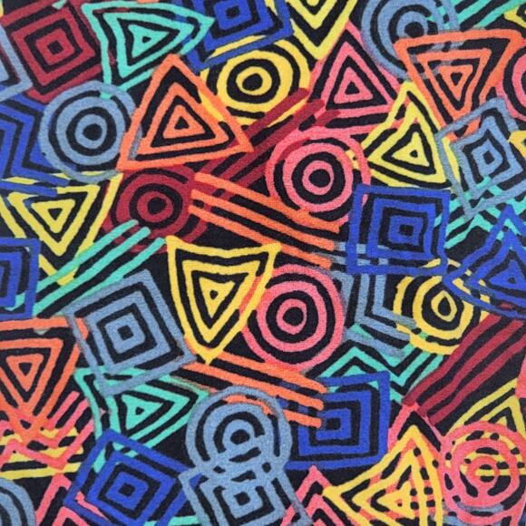 LuLaRoe Geometric Kid's Leggings L/XL NEW Black Multi Color Buttery Soft - Picture 2 of 9